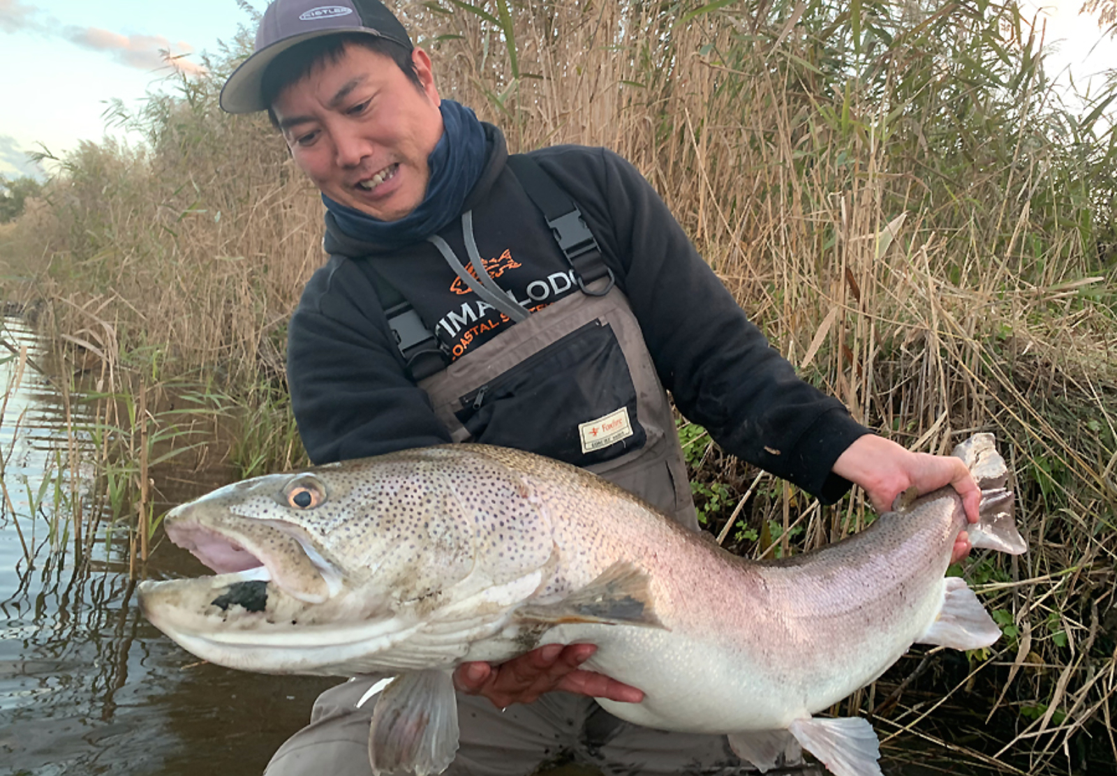 猿払村周辺で釣り上げたイトウ